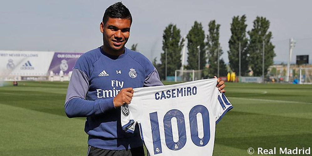 Casemiro 100 Pertandingan, 6 Gol, 79 Kemenangan