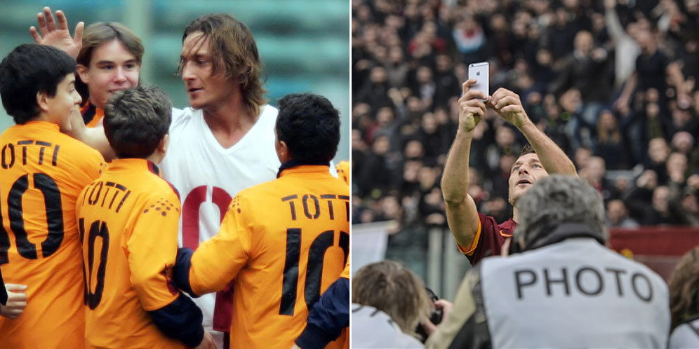 10 Selebrasi Ikonik Francesco Totti