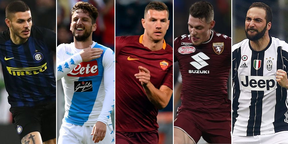 Gol-gol 6 Pemain Tertajam Serie A 2016/17