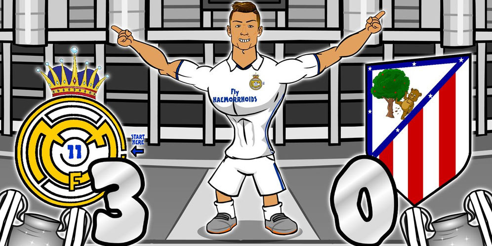 Cetak Hat-trick Lagi, Ronaldo Ciptakan Lagu Kocak Cetak Hat-trick Lagi, Ronaldo Ciptakan Lagu Kocak