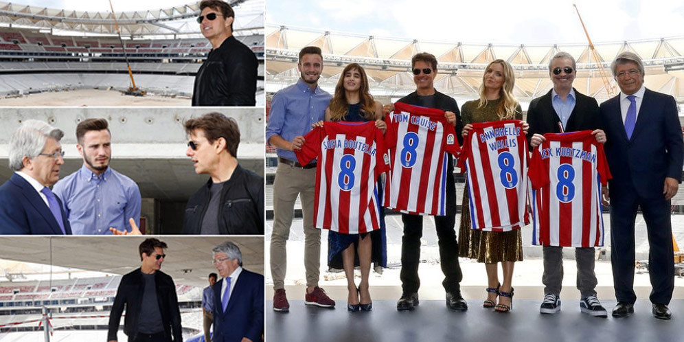 Tom Cruise Kunjungi Lokasi Stadion Baru Atletico