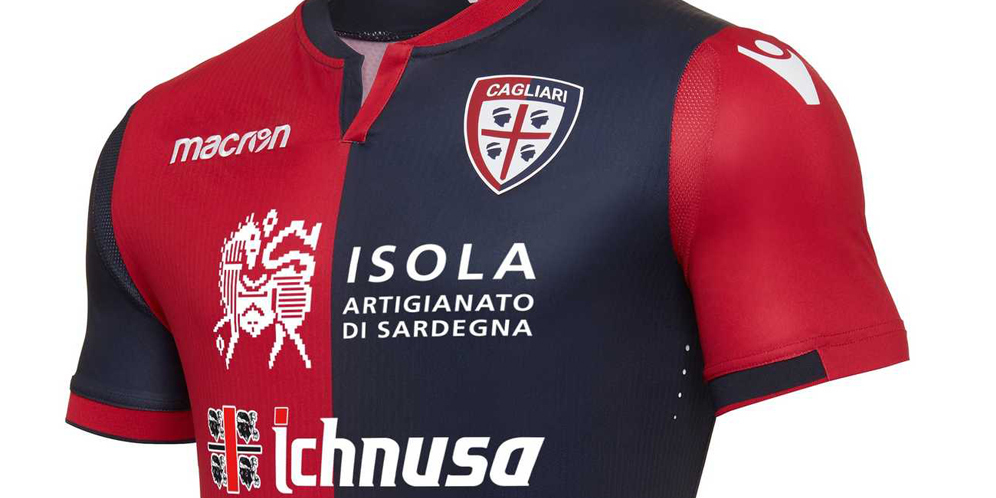 Detail Jersey Home Cagliari 2017-18