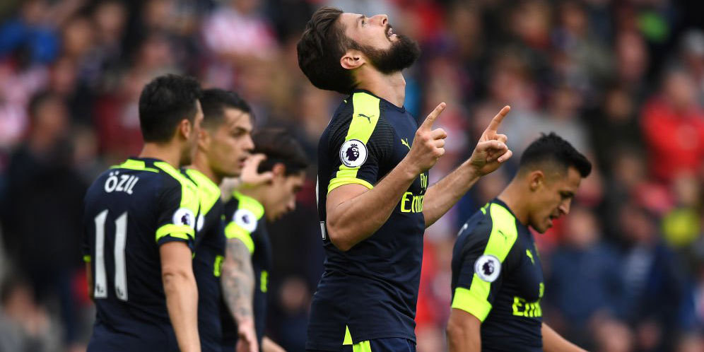 Hasil Pertandingan Stoke City vs Arsenal: 1-4