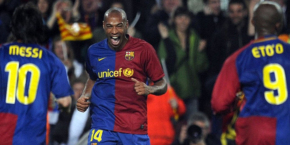 5 Gol Terbaik Thierry Henry di Barcelona  Bola.net