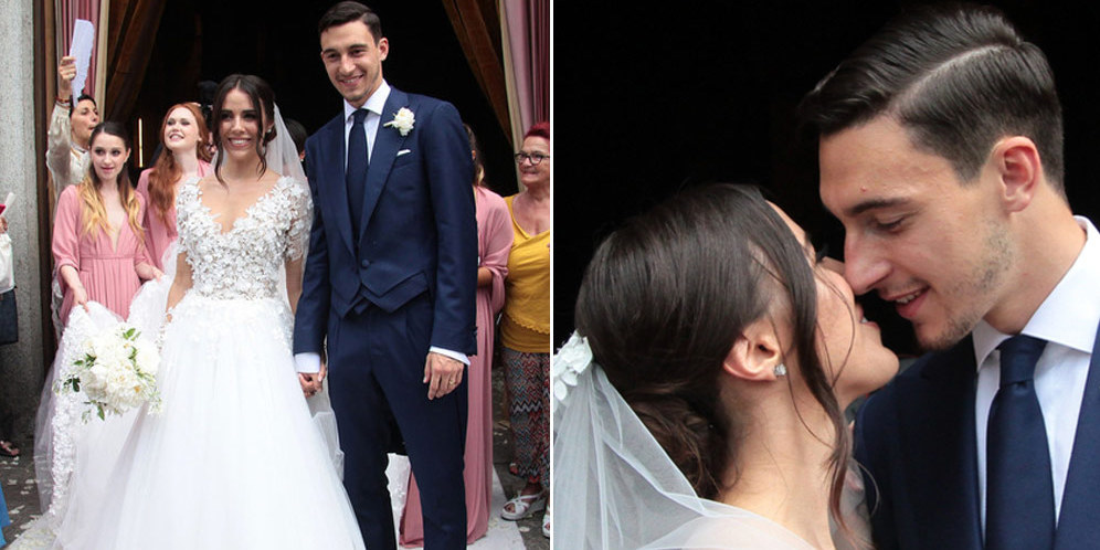 Pernikahan Matteo Darmian dan Francesca Cormanni
