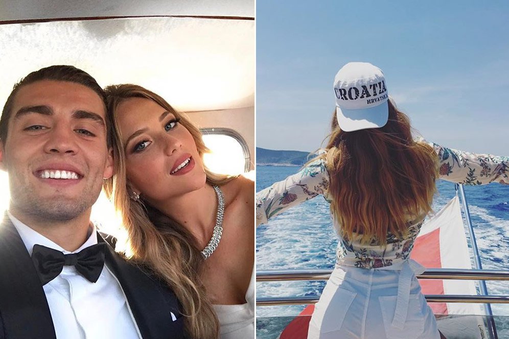 Bulan Madu Kovacic dan Izabel di Atas Laut