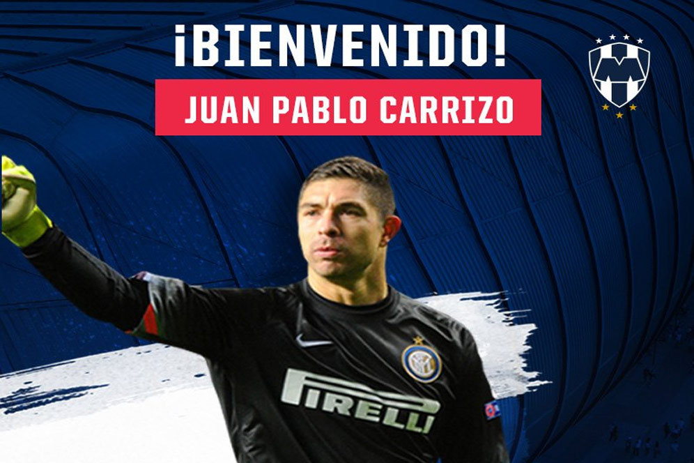 Resmi, Carrizo Dari Inter ke Monterrey