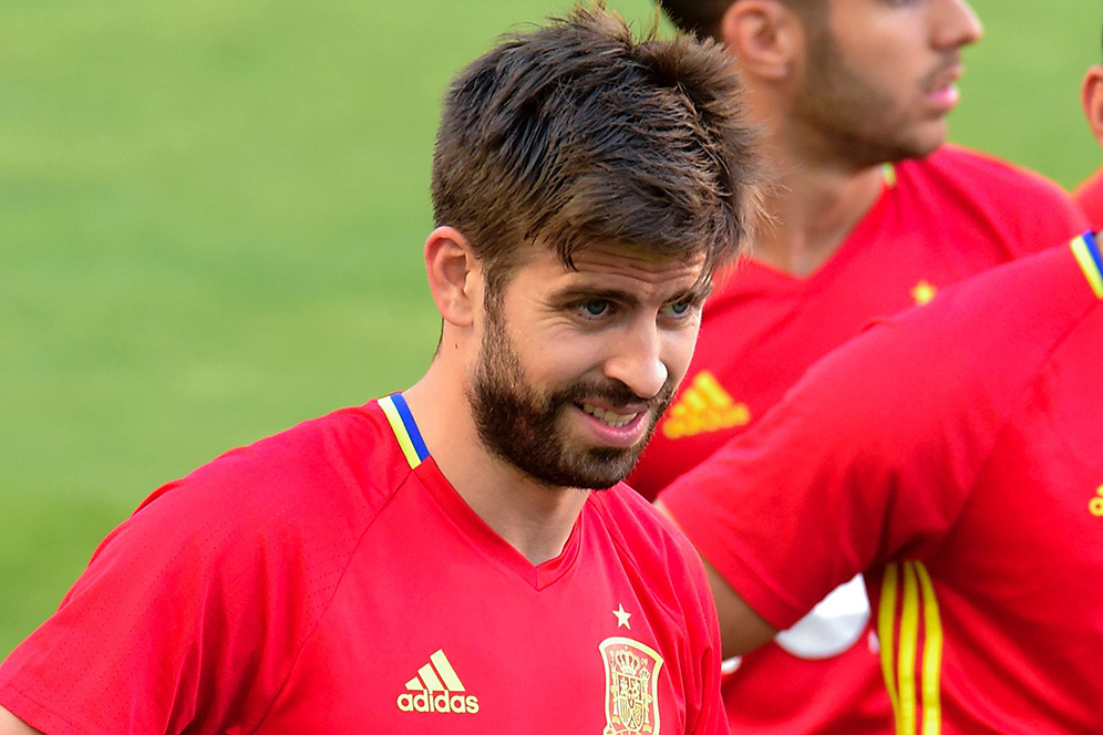 Pique Bantah Ribut-ribut dengan Sergio Ramos