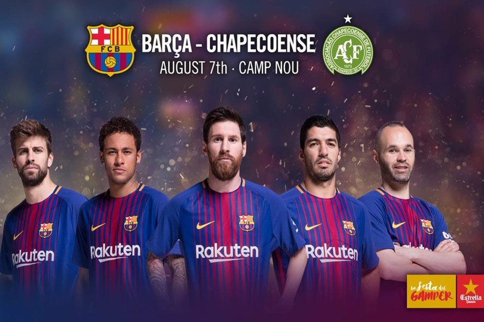 Barcelona vs Chapecoense, 7 Agustus di Camp Nou