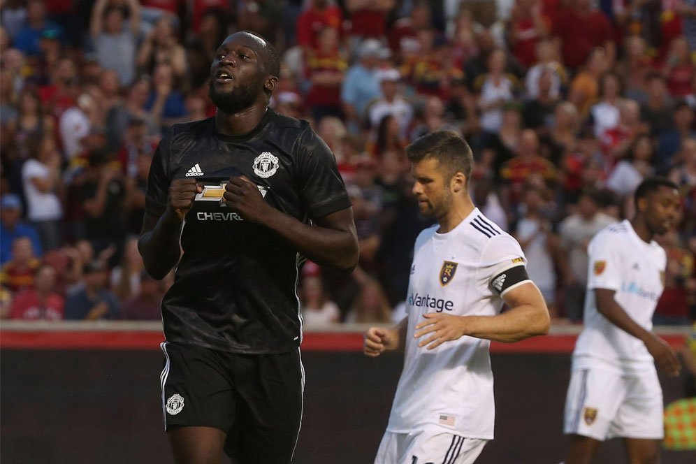 Gol Debut Lukaku Antarkan MU Kalahkan Real Salt Lake Gol Debut Lukaku Antarkan MU Kalahkan Real Salt Lake