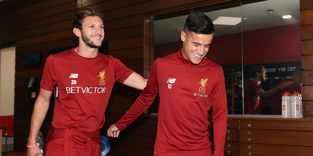 Adam Lallana dan Philippe Coutinho.