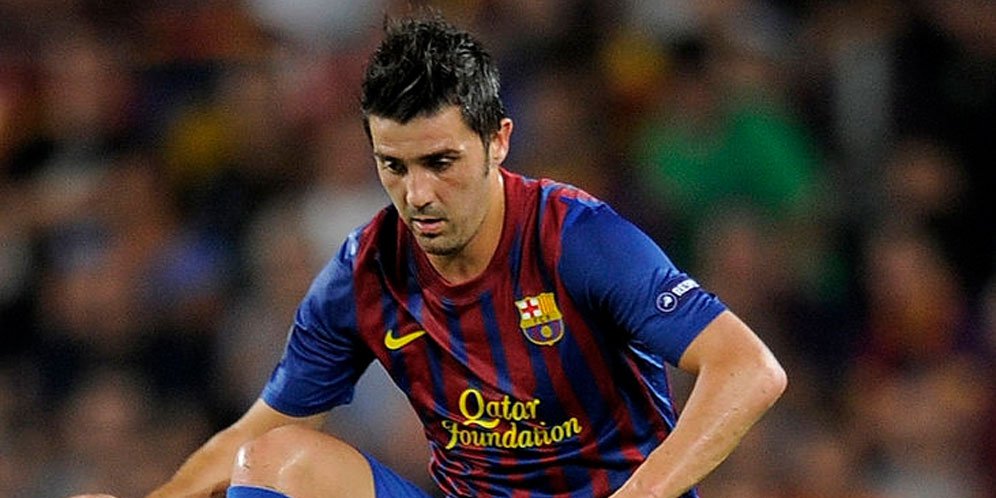 David Villa (c) AFP