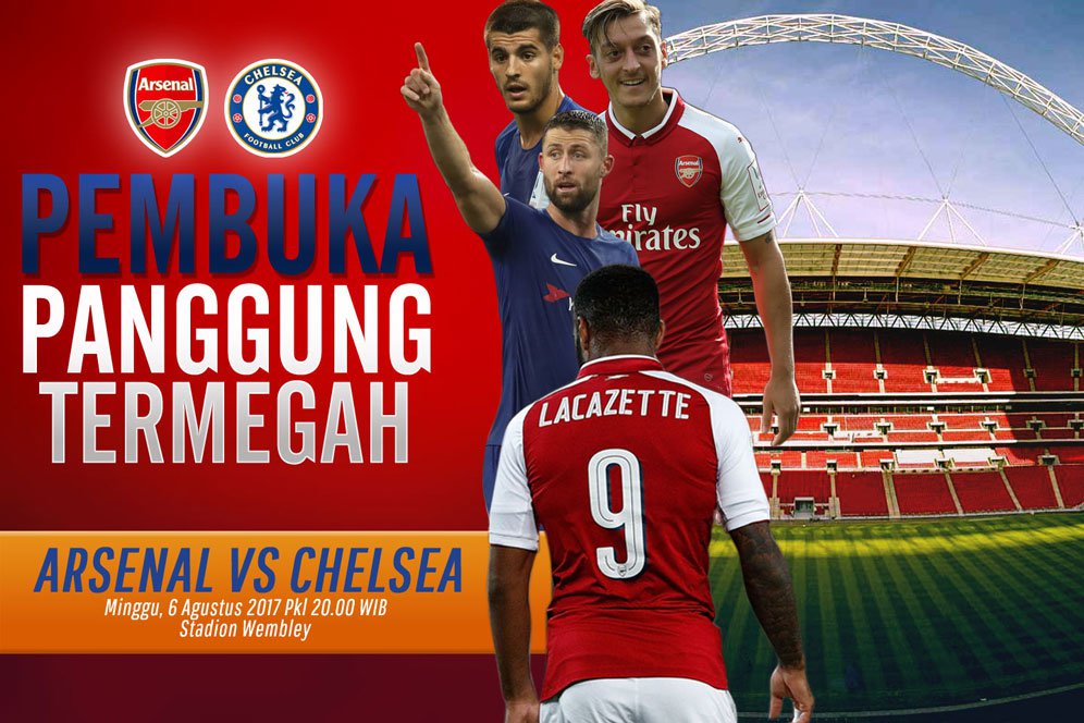 Prediksi Arsenal vs Chelsea 6 Agustus 2017