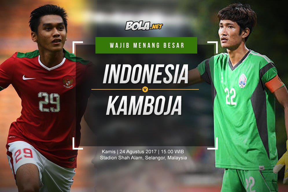 Prediksi Indonesia vs Kamboja 24 Agustus 2017 Prediksi Indonesia vs Kamboja 24 Agustus 2017