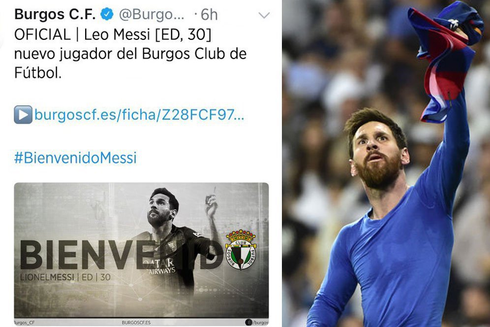 Mengaku Diretas, Klub Kasta Ketiga Spanyol Datangkan Messi