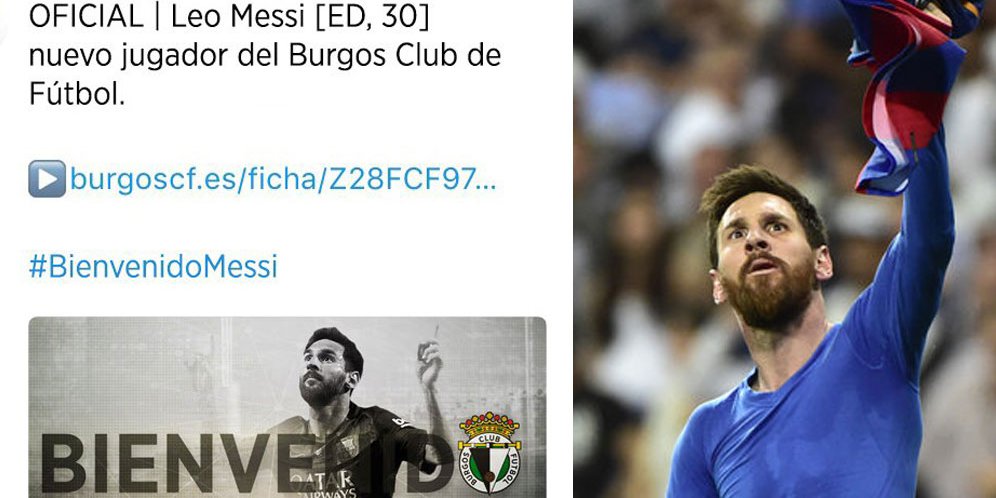 Mengaku Diretas, Klub Kasta Ketiga Spanyol Datangkan Messi