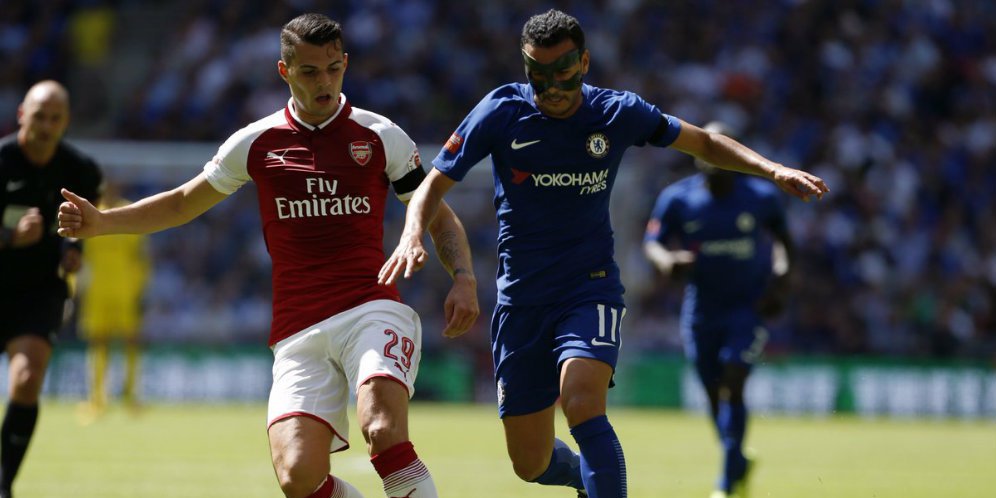 Pedro Rodriguez dibayangi oleh Granit Xhaka