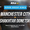 Prediksi Manchester City vs Shakhtar Donetsk 27 September 2017