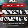 Prediksi Indonesia U-19 vs Myanmar U-19 17 September 2017