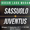 Prediksi Sassuolo vs Juventus 17 September 2017