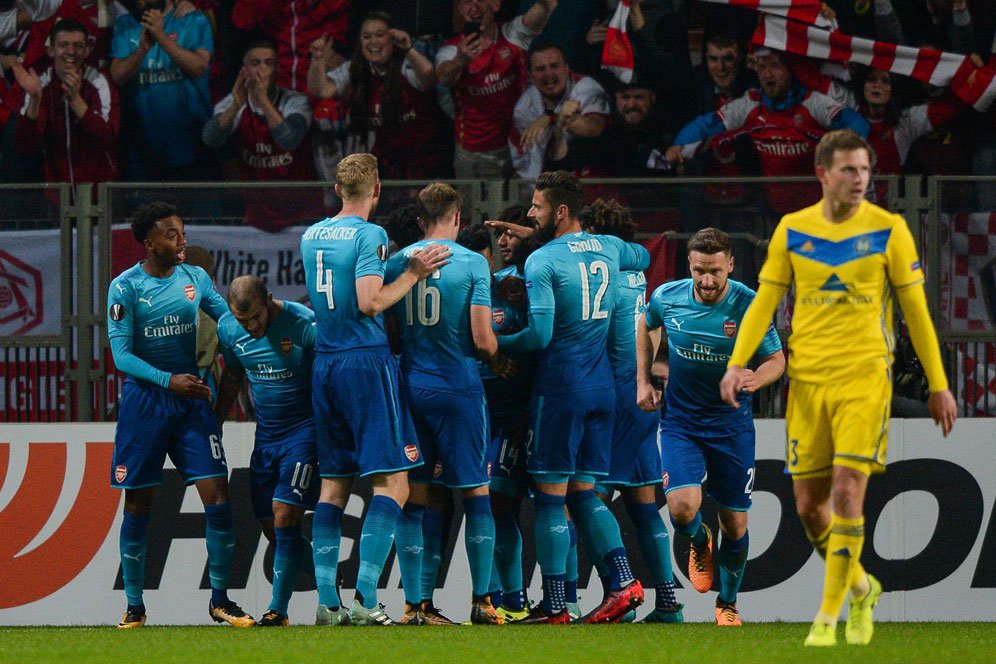 Hasil Pertandingan BATE Borisov vs Arsenal: Skor 2-4 Hasil Pertandingan BATE Borisov vs Arsenal: Skor 2-4