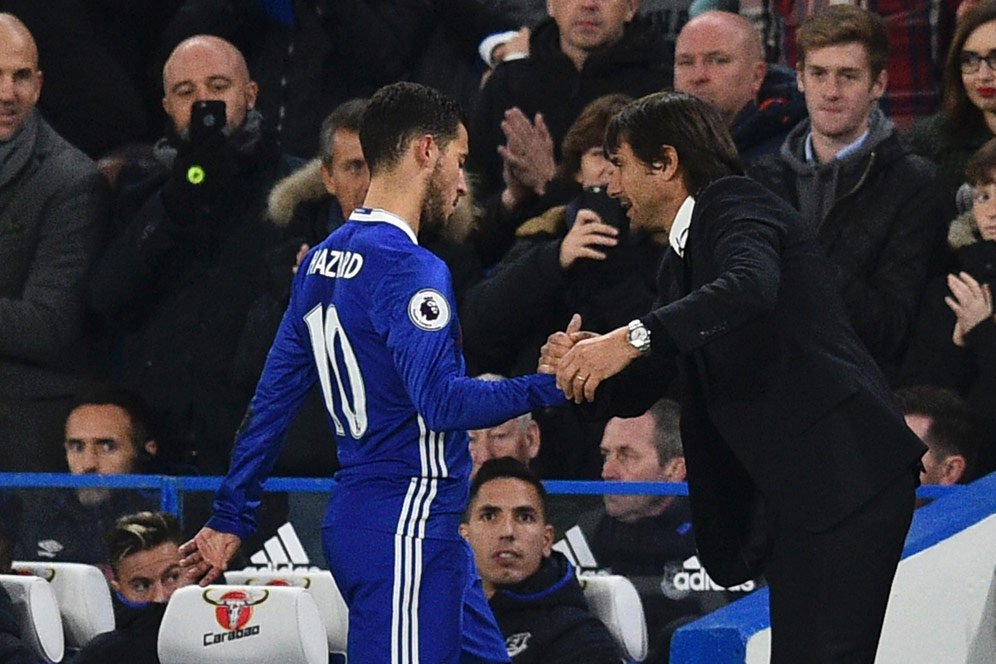 Hazard Tak Bisa Anggap Conte sebagai Teman Hazard Tak Bisa Anggap Conte sebagai Teman