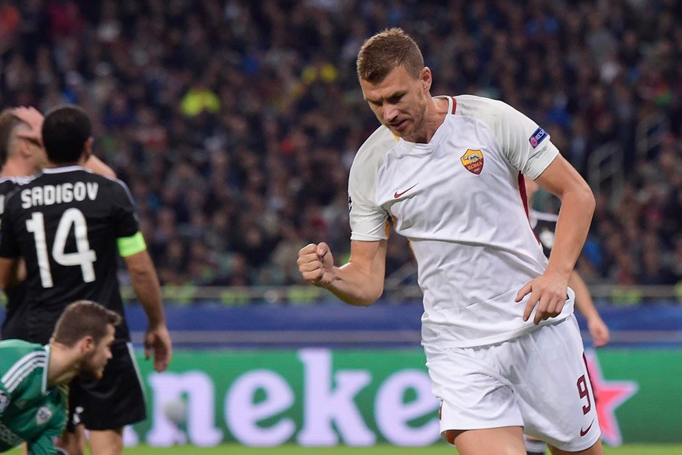 Hanya Dzeko Yang Pasti Starter Lawan Fiorentina