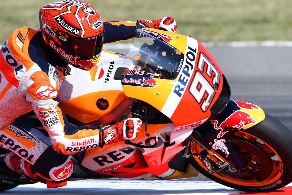 Hujan, Marquez Pimpin Latihan Pertama MotoGP Aragon