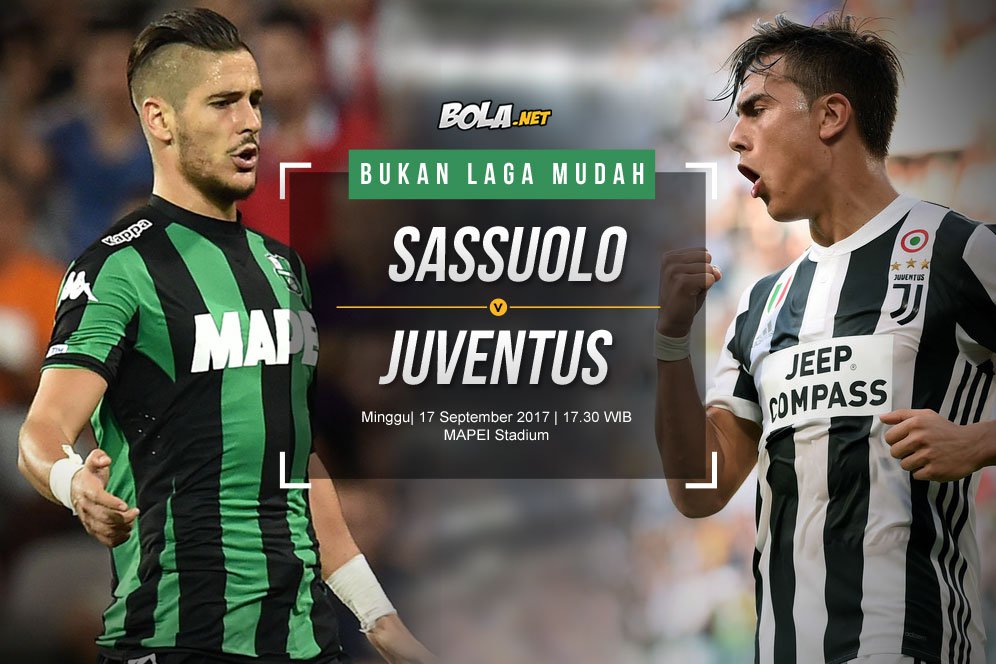 Prediksi Sassuolo vs Juventus 17 September 2017