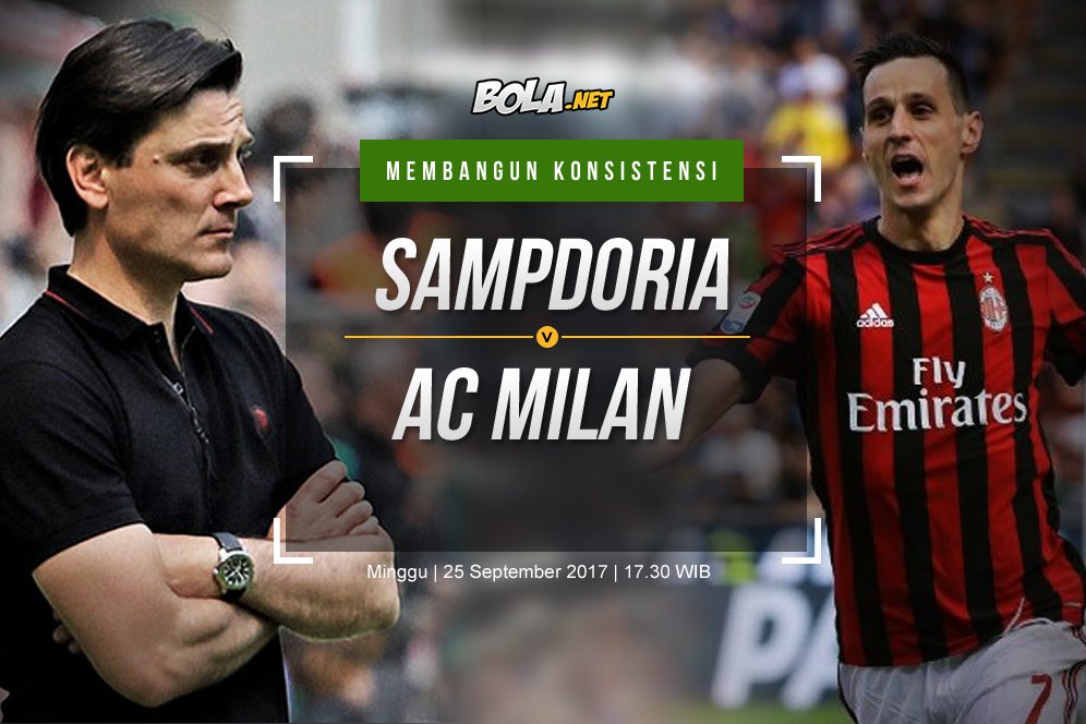 Prediksi Sampdoria vs AC Milan 25 September 2017