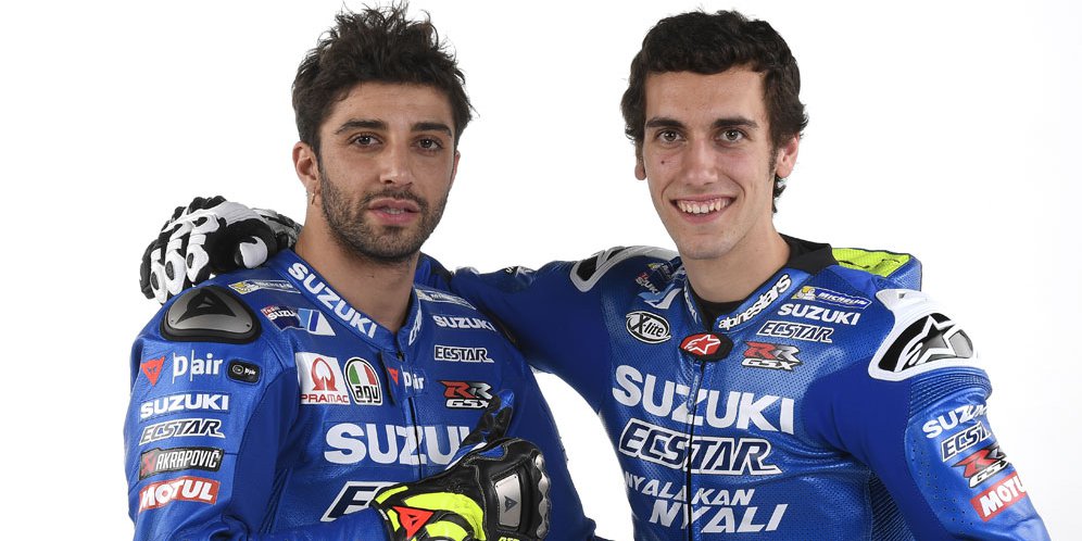 Andrea Iannone dan Alex Rins (c) Suzuki