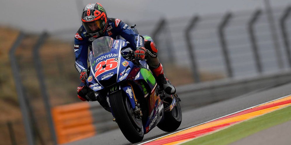 Vinales Rebut Pole, Rossi Ketiga di Kualifikasi MotoGP Aragon Vinales Rebut Pole, Rossi Ketiga di Kualifikasi MotoGP Aragon