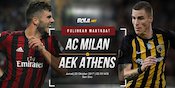 Prediksi AC Milan vs AEK Athens 20 Oktober 2017