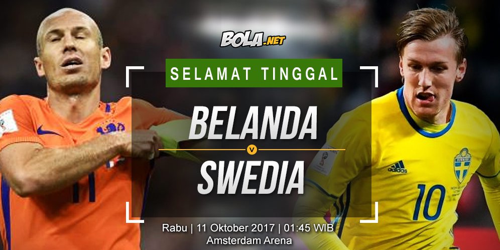 Prediksi Belanda vs Swedia 11 Oktober 2017