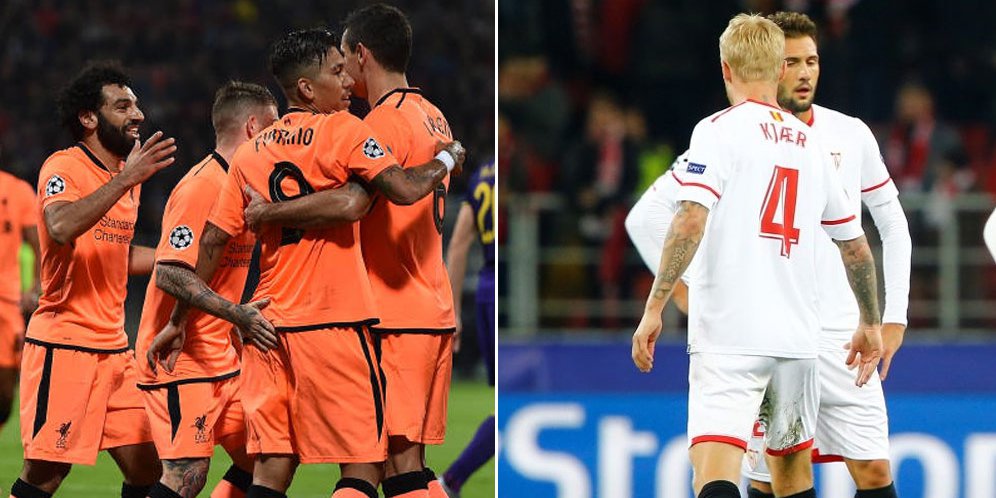 Liverpool dan Sevilla, Dua Rekor Beda Rasa