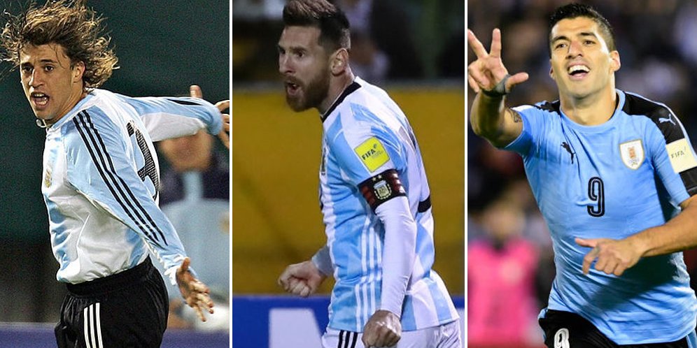 Singgasana Crespo Diambil Alih Messi dan Suarez