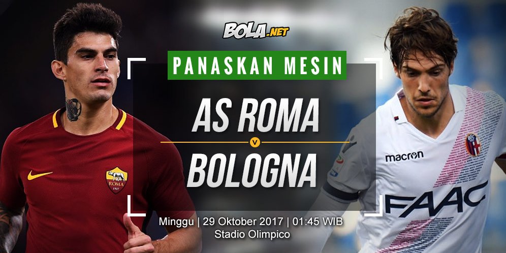 Data dan Fakta Serie A: AS Roma vs Bologna