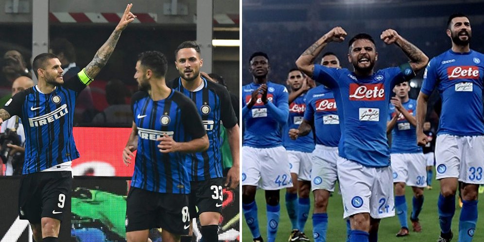 Data dan Fakta Serie A: Napoli vs Inter Milan