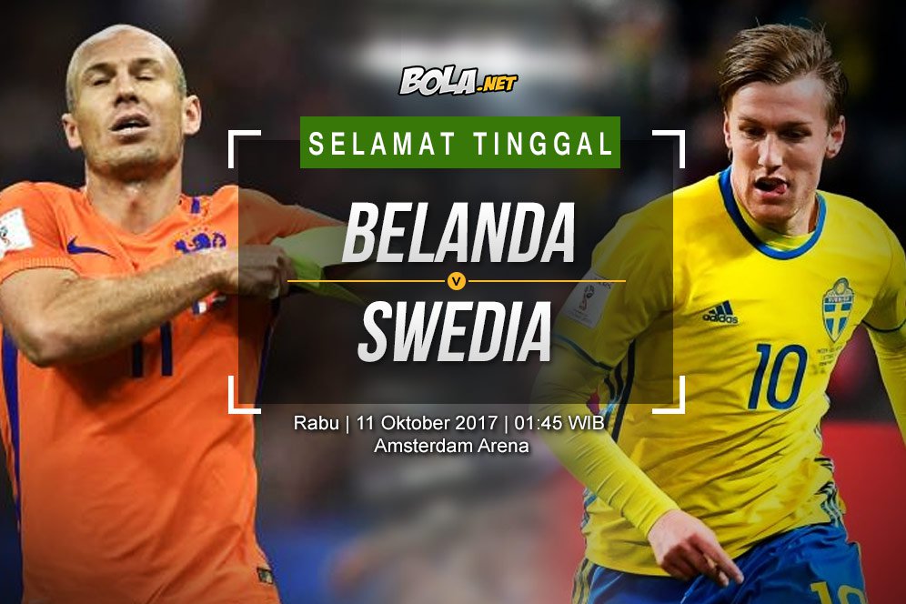 Prediksi Belanda vs Swedia 11 Oktober 2017