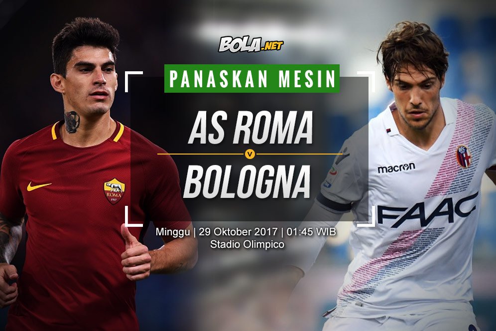 Data dan Fakta Serie A: AS Roma vs Bologna