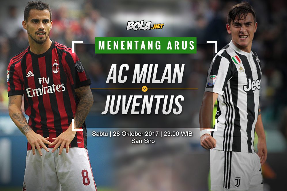 Data dan Fakta Serie A: AC Milan vs Juventus