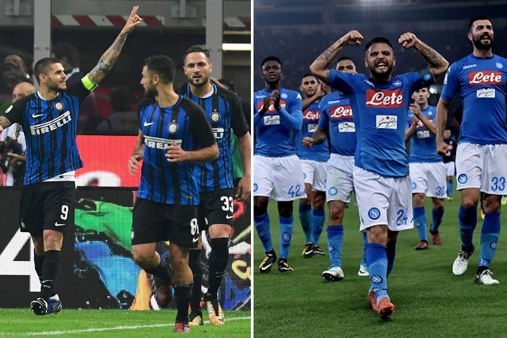 Data dan Fakta Serie A: Napoli vs Inter Milan