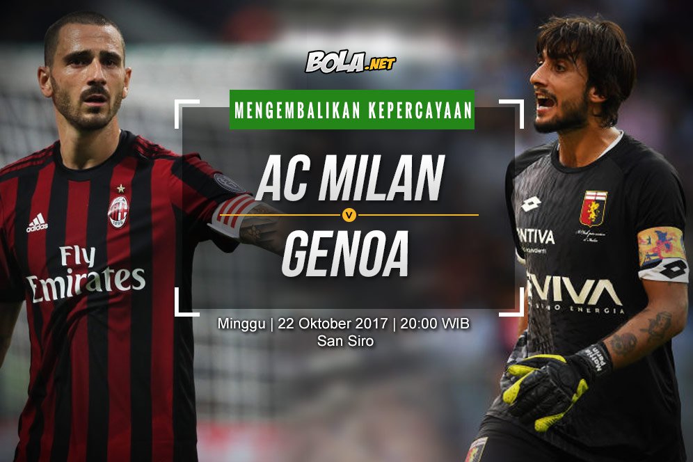 Prediksi AC Milan vs Genoa 22 Oktober 2017