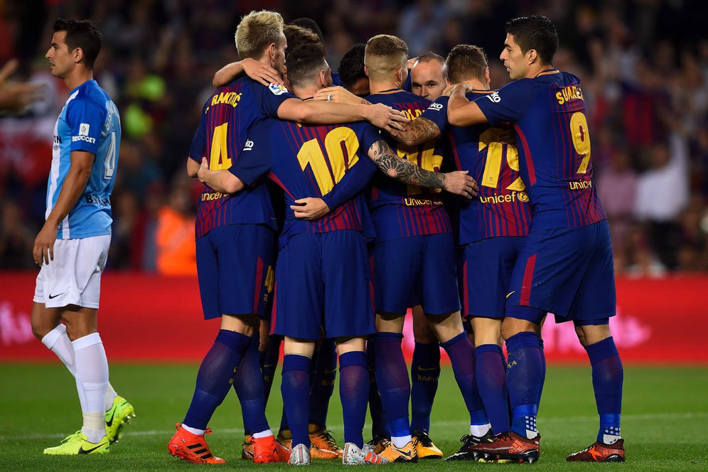 Hasil Pertandingan Barcelona vs Malaga: Skor 2-0