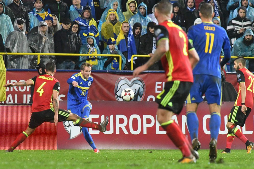 Highlights Kualifikasi Piala Dunia 2018: Bosnia 3-4 Belgia