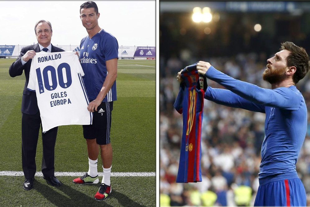 Ronaldo dan Messi Mengejar 100 Gol di Liga Champions, Siapa Tercepat?  