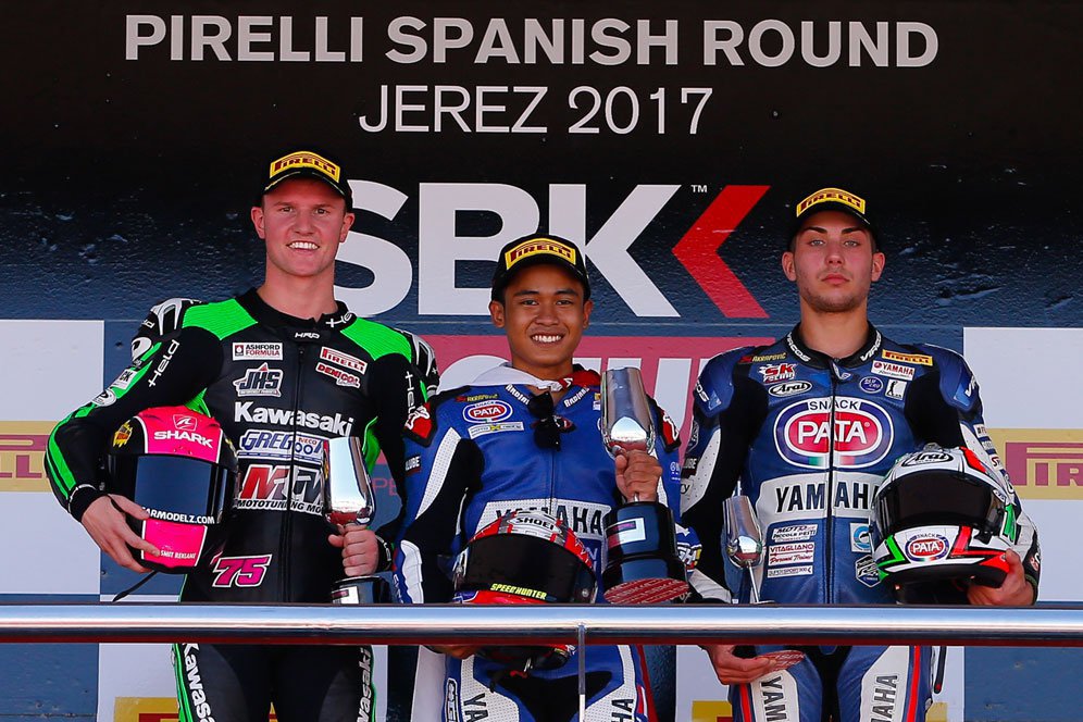 Rider Indonesia Menangi Balapan WorldSSP300 di Jerez