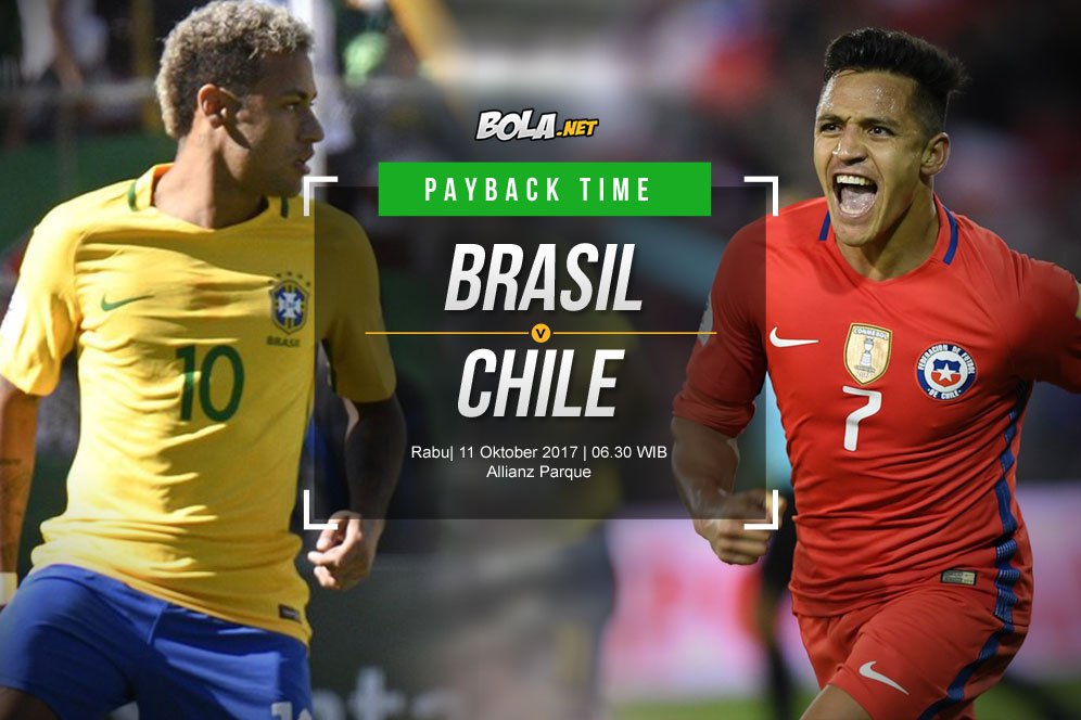 Prediksi Brasil vs Chile 11 Oktober 2017