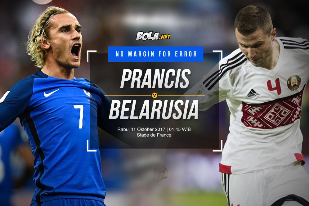 Prediksi Prancis vs Belarusia 11 Oktober 2017