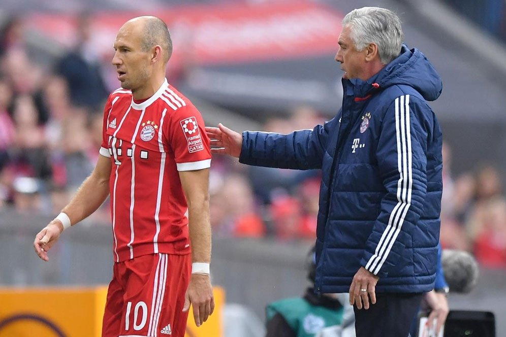 Robben Bantah Lancarkan Cibiran Pedas Pada Ancelotti